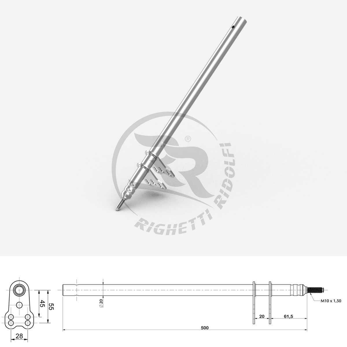 RR-Lenker M10 L=500MM (Typ OTK)
