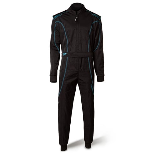 Speed LVL2 Overall RS-1 Barcelona zwart/fluor cyan