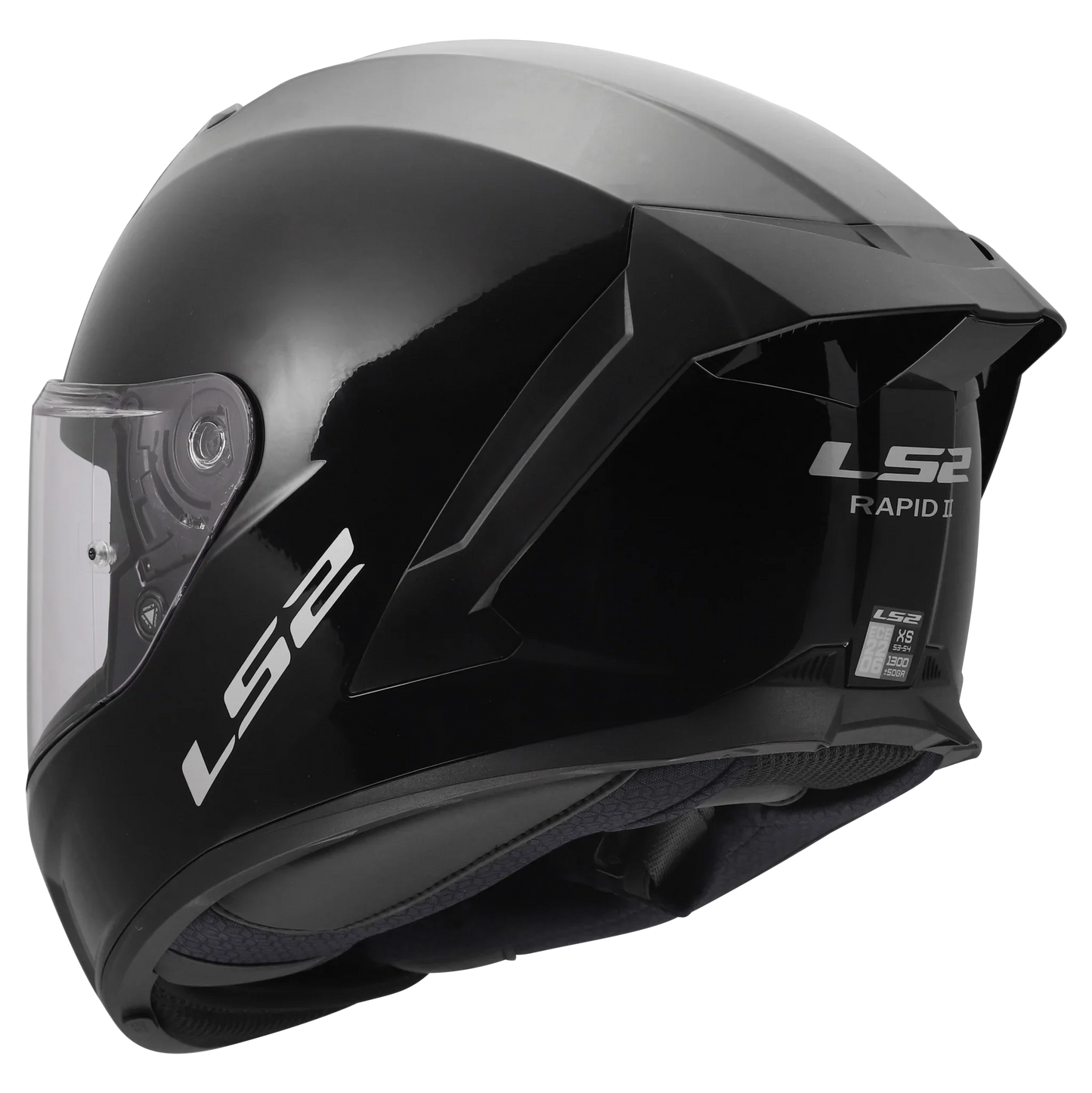LS2 FF820 Rapid III Solid glans zwart - KartKings
