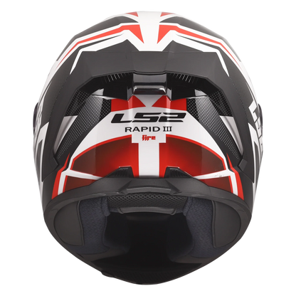 LS2 FF820 Rapid III XTREM zwart/rood/wit - KartKings