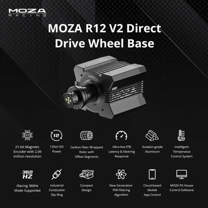 Moza Racing R12 Direct Drive Wheel Base - V2
