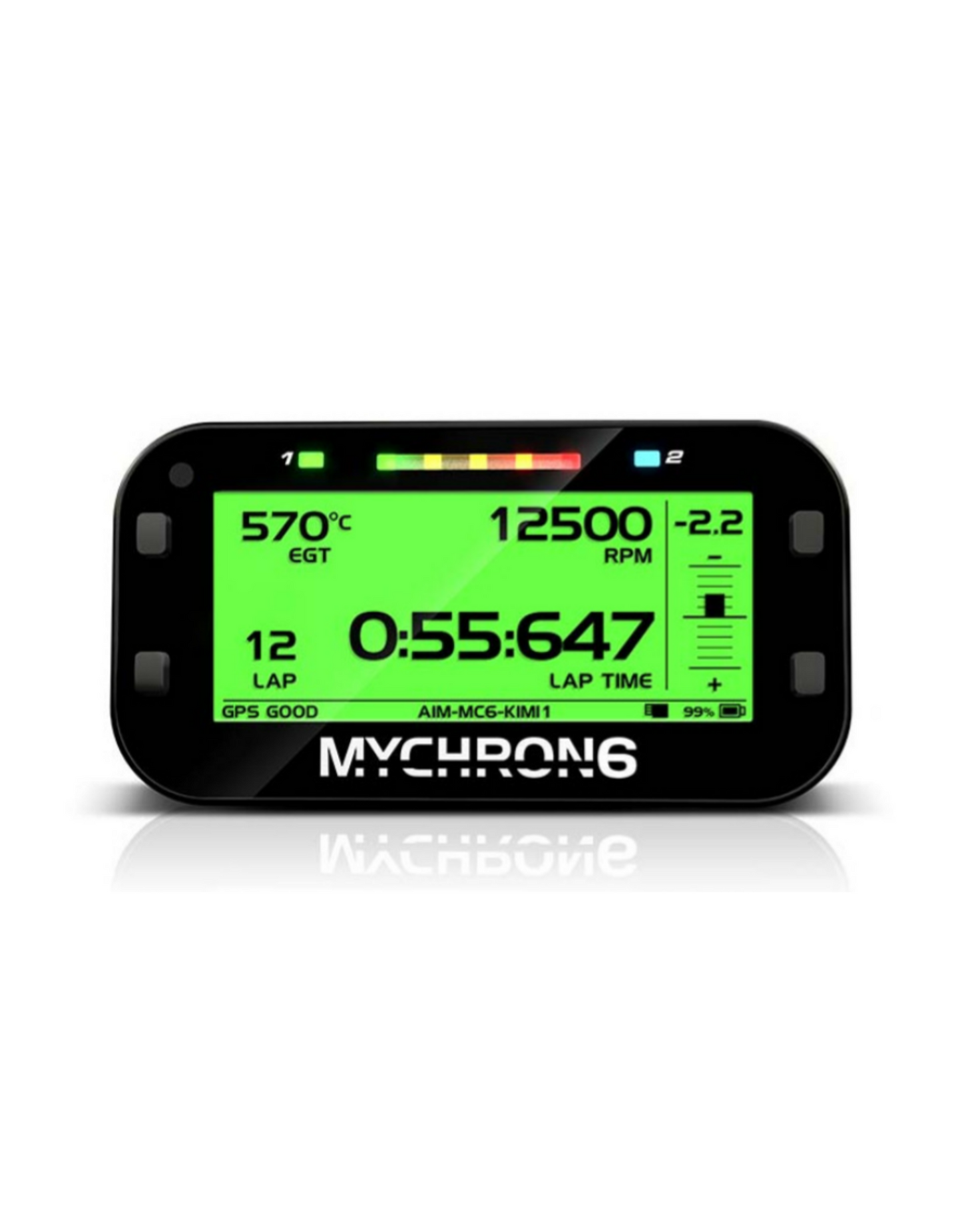 Verwendet Aim Mychron 5S