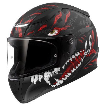 LS2 FF353 Rapid II Kaiju Mattschwarz/Rot