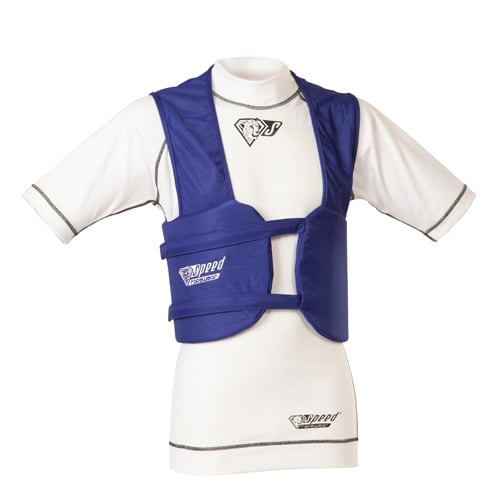 Speed Rib Weste blau