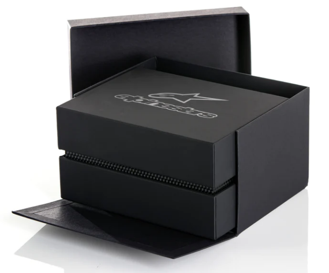 Alpinestars tech 3H matt zwart / bruin leren strap