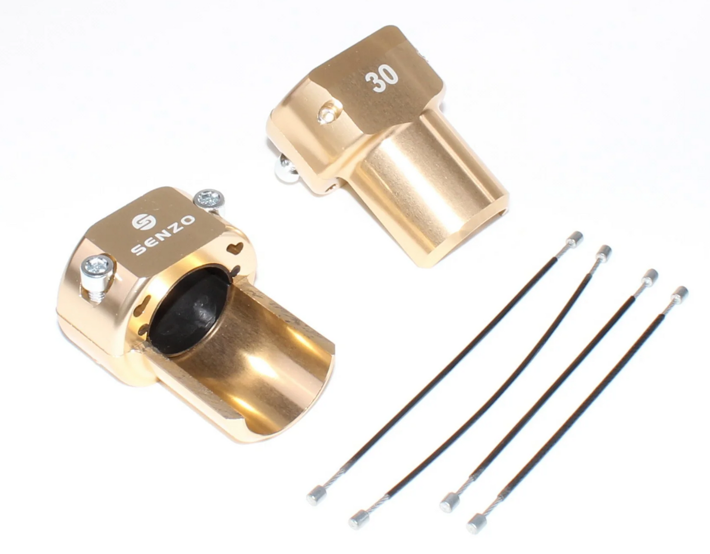 Senzo Heckstoßstangenschutzset 30MM Goldfarben