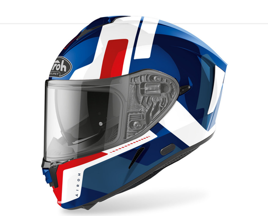 Airoh Spark Shogun glänzend blau/rot