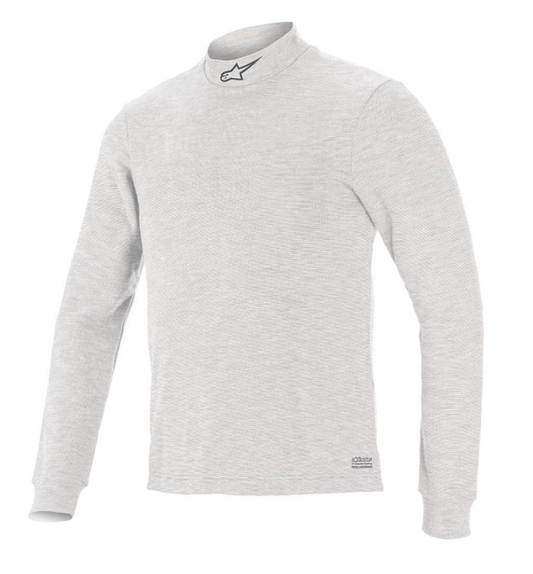 Alpinestars Race V3 Top Langarm-Unterhemd FIA-Standard 8856-2018 Weiß