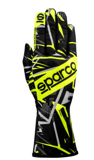 Sparco K-Rookie Karthandschuhe schwarz/gelb