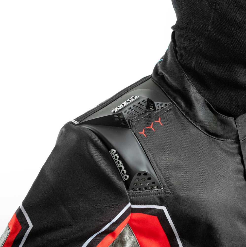 Sparco Superleggera Kartoverall FIA 8877-2022 schwarz/rot