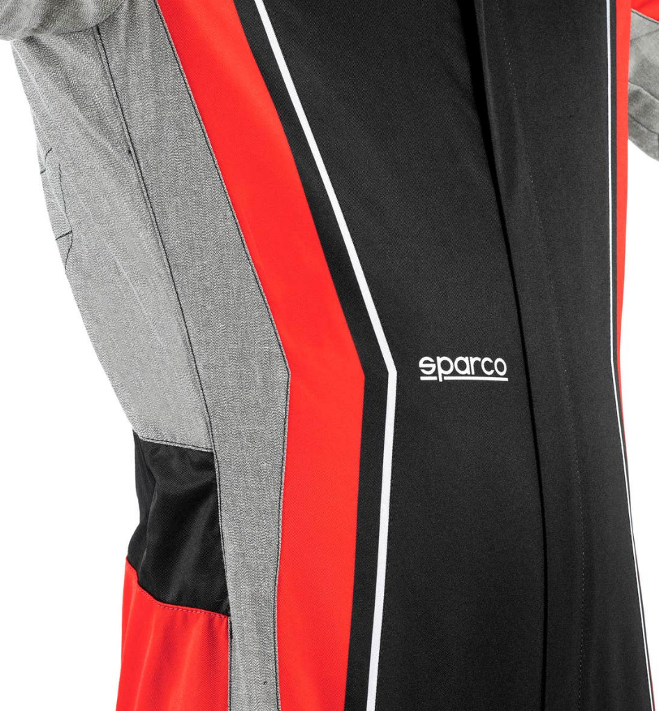 Sparco Superleggera Kartoverall FIA 8877-2022 schwarz/rot
