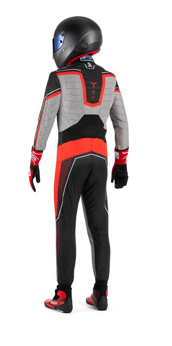 Sparco Superleggera Kartoverall FIA 8877-2022 schwarz/rot