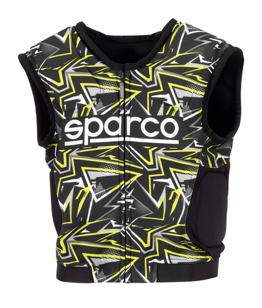 Sparco SJ Pro K3 Körperschutz schwarz/fluoreszierend gelb
