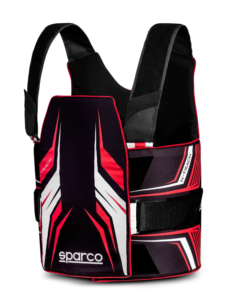 Sparco K-Track FIA 8870-2018 Rippenschutz schwarz/rot