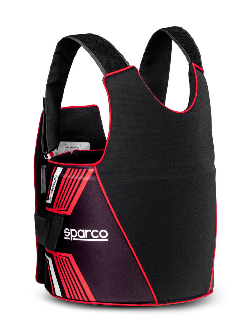 Sparco K-Track FIA 8870-2018 Rippenschutz schwarz/rot