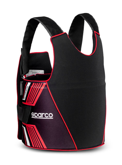 Sparco K-Track FIA 8870-2018 Rippenschutz schwarz/rot
