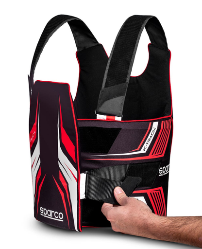 Sparco K-Track FIA 8870-2018 Rippenschutz schwarz/rot