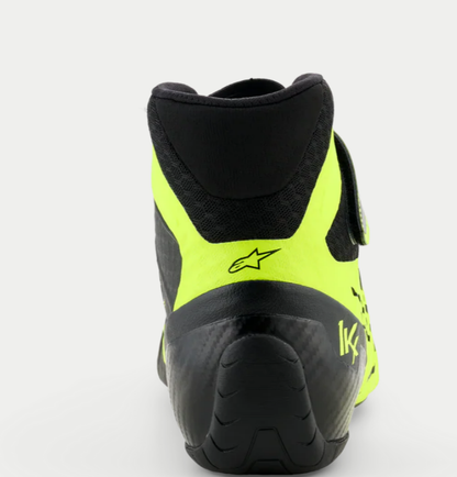 Alpinestars KX V3 FIA-zugelassene Kartschuhe, fluoreszierendes Gelb/Schwarz