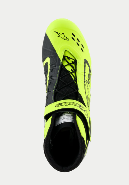 Alpinestars KX V3 FIA-zugelassene Kartschuhe, fluoreszierendes Gelb/Schwarz