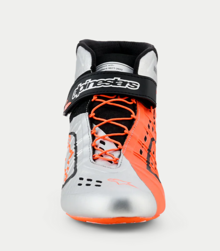 Alpinestars KX V3 FIA-zugelassene Kartschuhe orange/silber