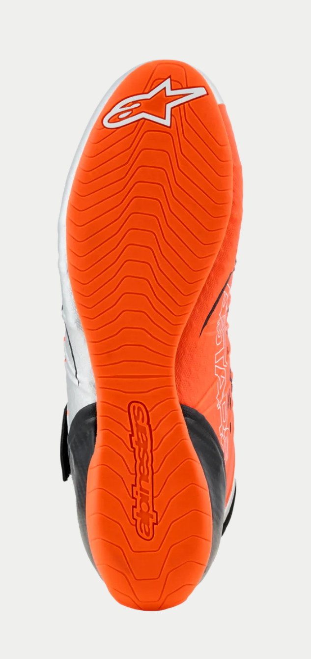 Alpinestars KX V3 FIA-zugelassene Kartschuhe orange/silber