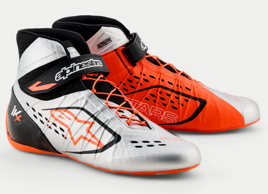 Alpinestars KX V3 FIA-zugelassene Kartschuhe orange/silber