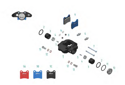 Lenzokart achterremklauw Magnet Kampf M4x12 OK/OKJ/KZ