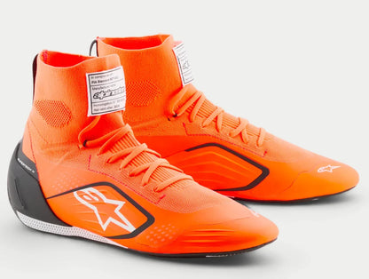 Alpinestars Supertech K FIA kartschoenen fluor oranje / zwart - KartKings