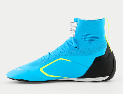 Alpinestars Supertech K Fia kartschoenen Licht Blauw / Fluor Geel