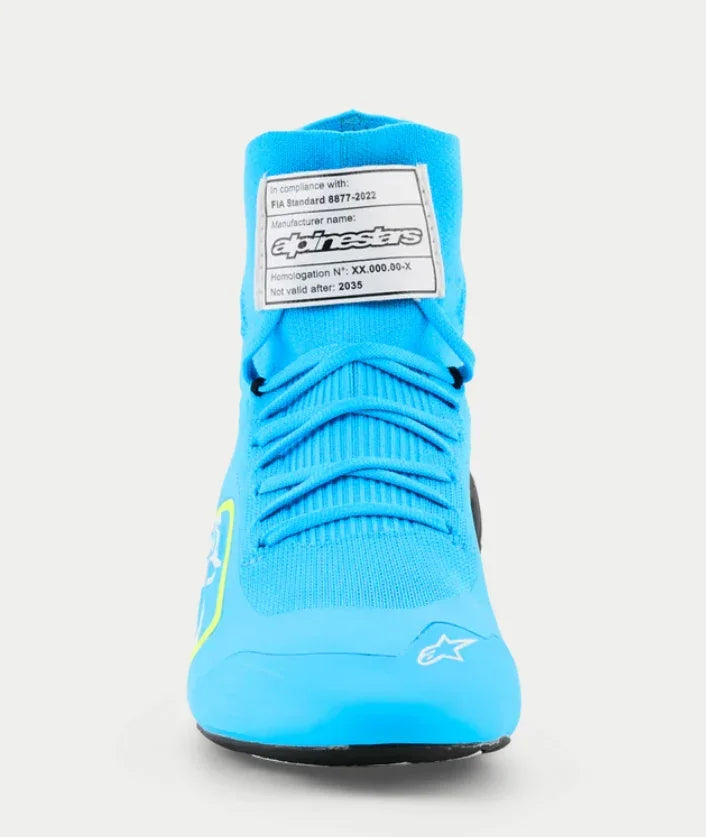 Alpinestars Supertech K FIA kartschoenen Licht Blauw / Fluor Geel - KartKings