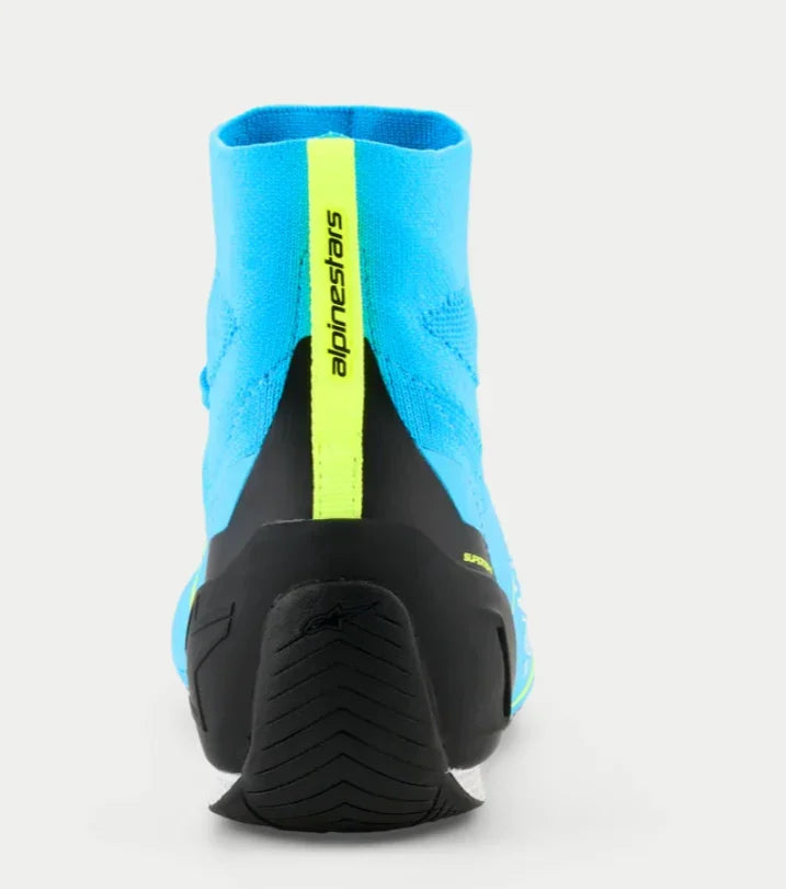 Alpinestars Supertech K FIA kartschoenen Licht Blauw / Fluor Geel - KartKings