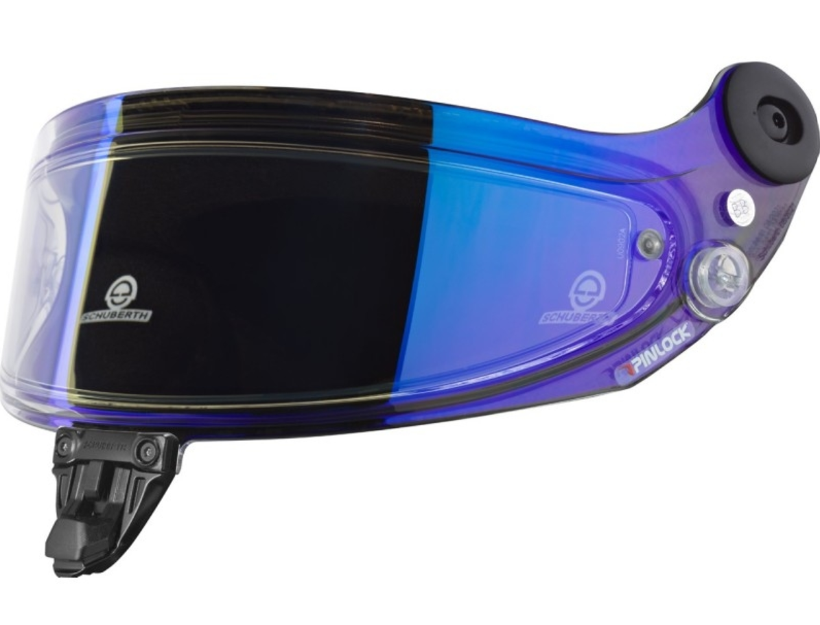 Schuberth SDL transparant regenvizier blauw