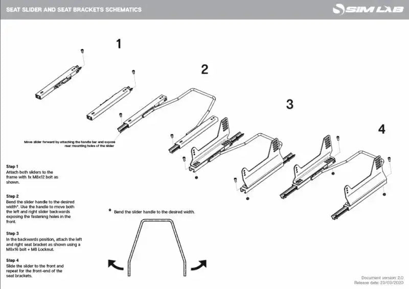 Sparco seat slider - KartKings