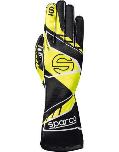 Sparco K -Arrow+ (FIA 8877-2022) Karthandschuhe Schwarz / Gelb