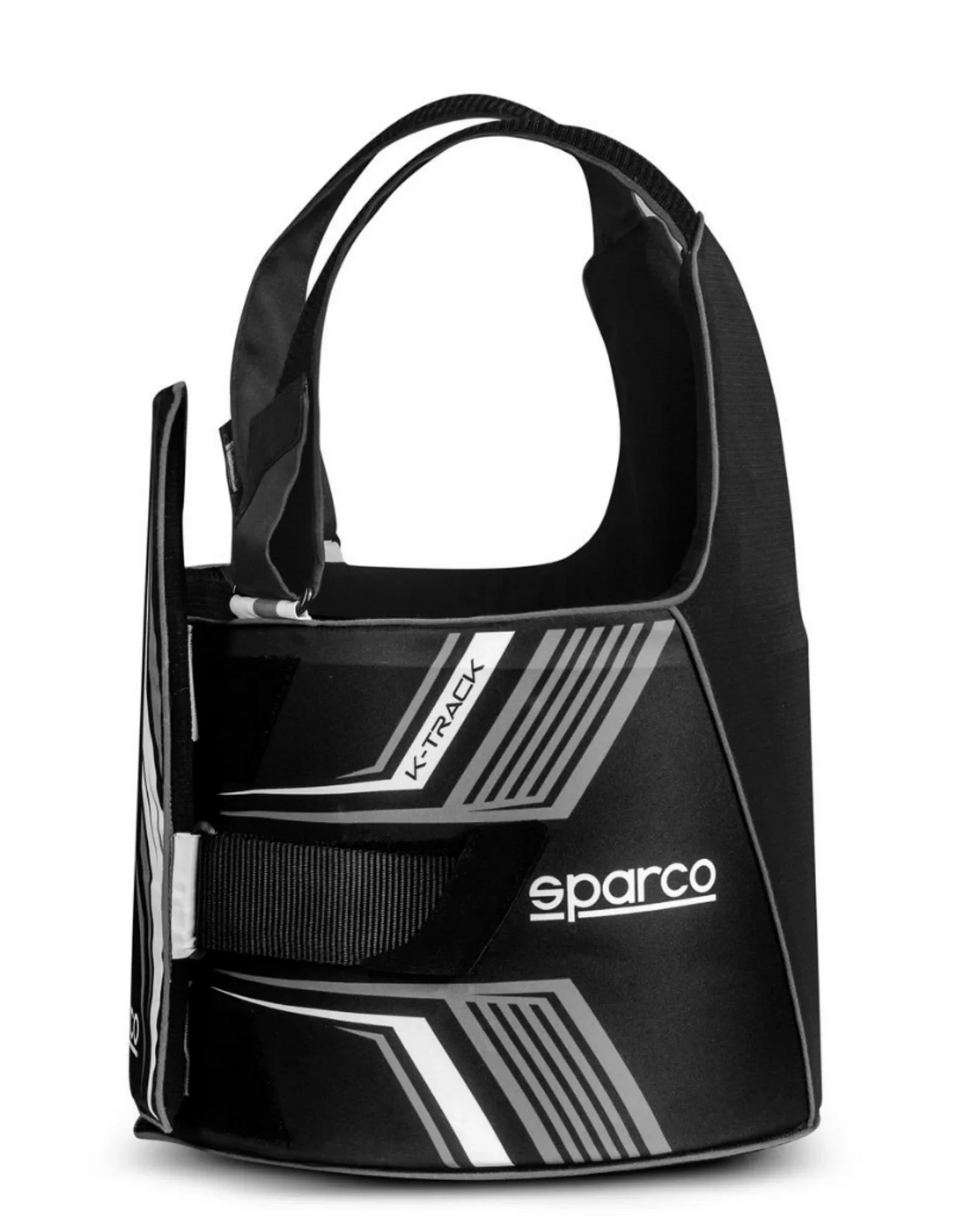 Sparco K-Track FIA 8870-2018 ribbeschermer zwart/wit - KartKings