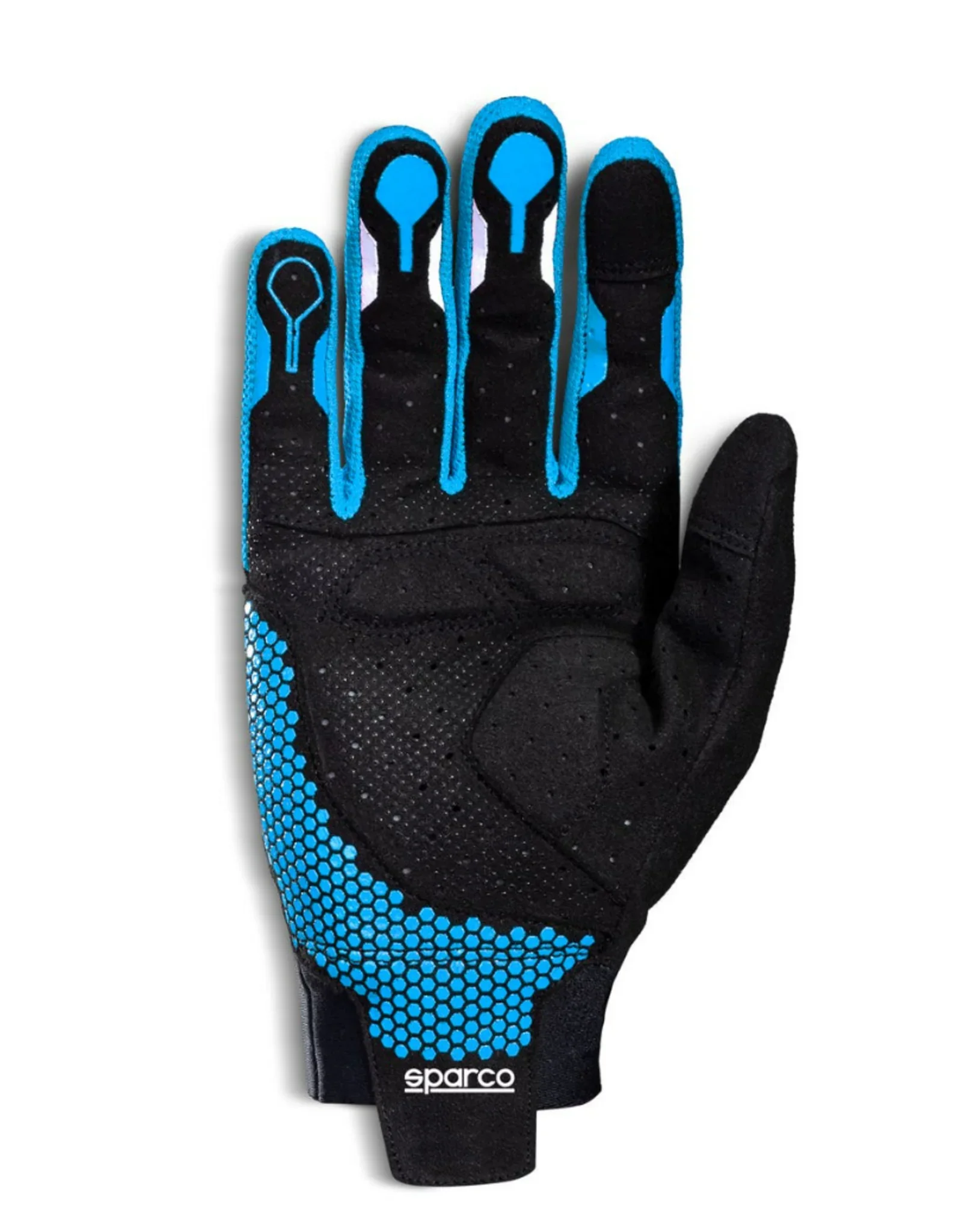 Sparco sim racing gloves hypergrip zwart/blauw - KartKings