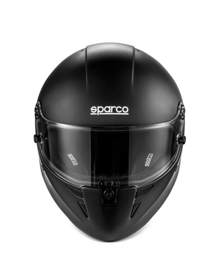 Sparco Stealth FIA 8878-2024 helm mat zwart hans clips - KartKings