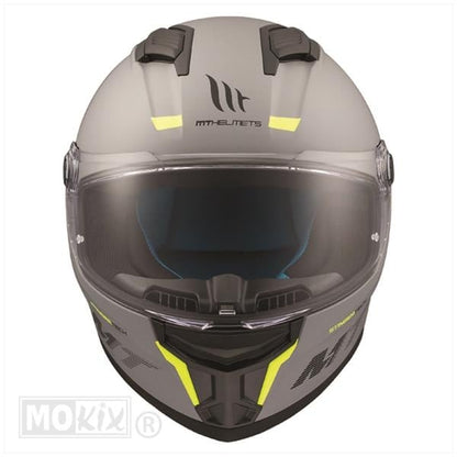 MT Helmets Stinger 2 mattgrau / fluoreszierend gelb