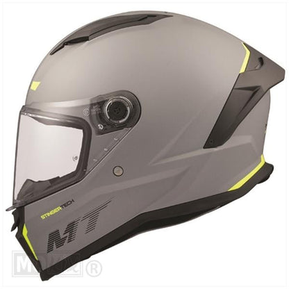 MT Helmets Stinger 2 mattgrau / fluoreszierend gelb