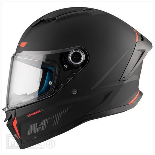 MT Helmets Stinger 2 mattschwarz/fluoreszierend orange