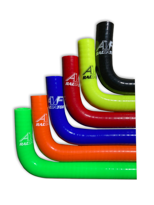 AF Radiator silicone water hose Orange 120 CM 2 x 90 degree bend