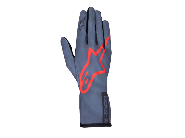 Alpinestars Tech 1-K V2 Pure Handschuhe asphalt / rot / anthrazit