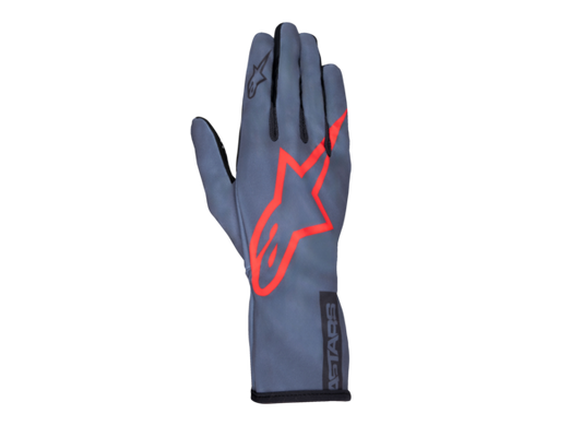 Alpinestars Tech 1-K V2 Pure Handschuhe asphalt / rot / anthrazit
