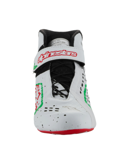 Alpinestars KX V3 Fia-zugelassene Kartschuhe Weiß / Grün / Rot