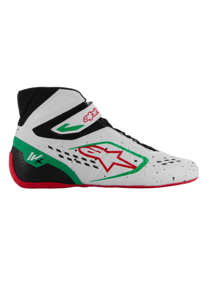 Alpinestars KX V3 Fia-zugelassene Kartschuhe Weiß / Grün / Rot