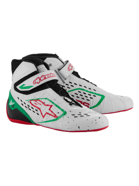 Alpinestars KX V3 Fia approved kart shoes White / green / red