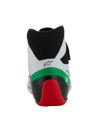 Alpinestars KX V3 Fia-zugelassene Kartschuhe Weiß / Grün / Rot