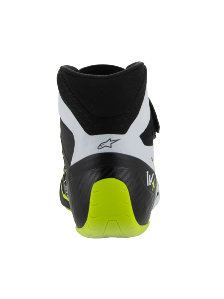 Alpinestars KX V3 FIA-zugelassene Kartschuhe Schwarz/Weiß/Fluoreszierendes Gelb
