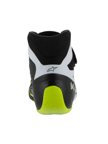 Alpinestars KX V3 FIA-zugelassene Kartschuhe Schwarz/Weiß/Fluoreszierendes Gelb