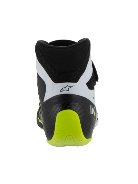 Alpinestars KX V3 FIA-zugelassene Kartschuhe Schwarz/Weiß/Fluoreszierendes Gelb